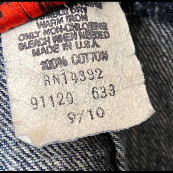 Vintage 80s Denim High Waist Midi Skirt - Picture 3 of 4